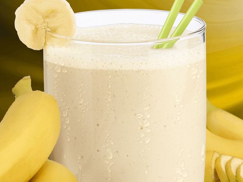 Banana With Milk Juice