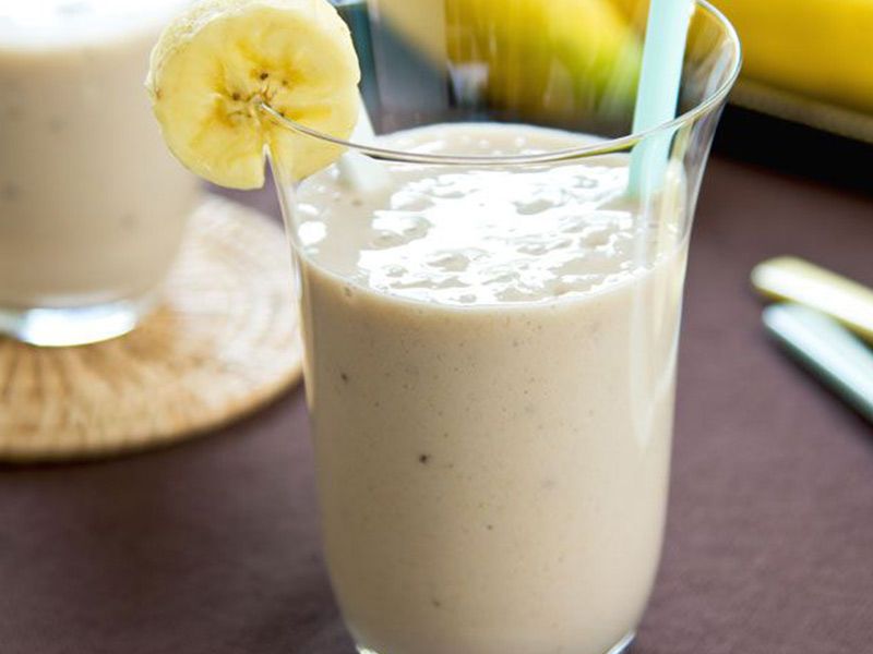 Banana With Milk Juice