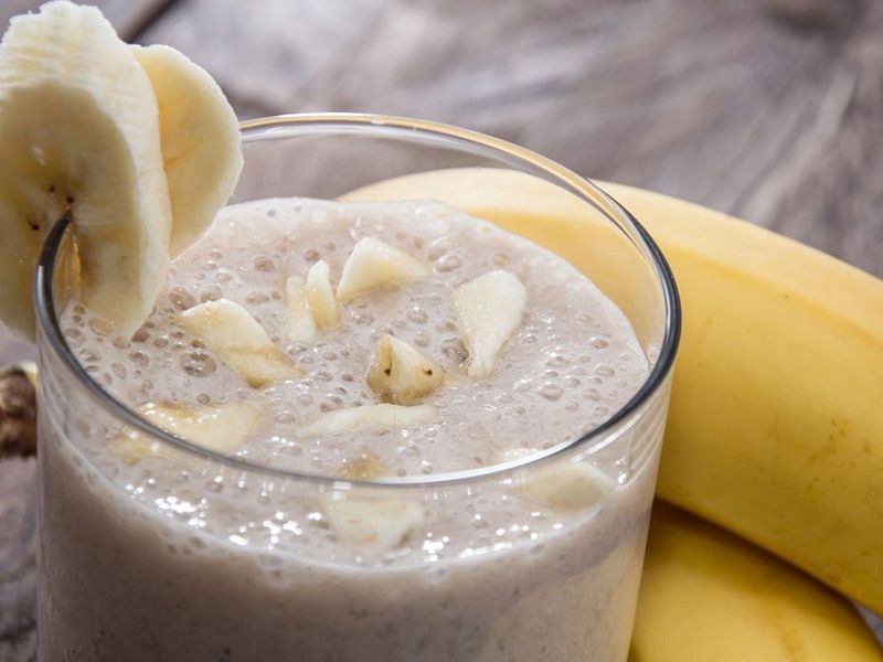 Banana With Milk Juice