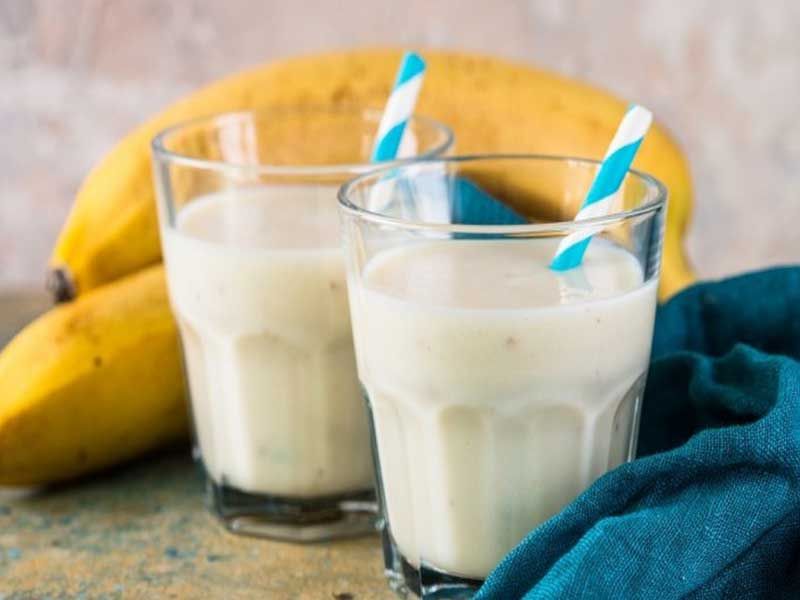 Banana With Milk Juice