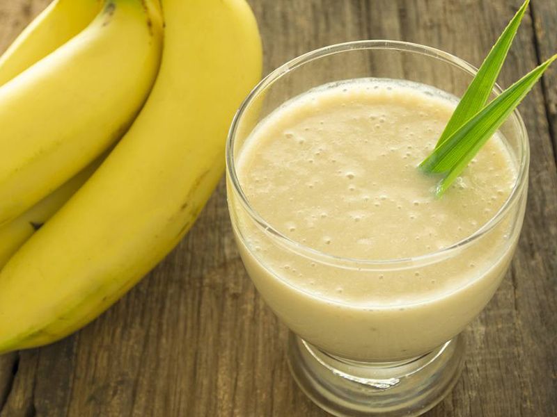 Banana With Milk Juice