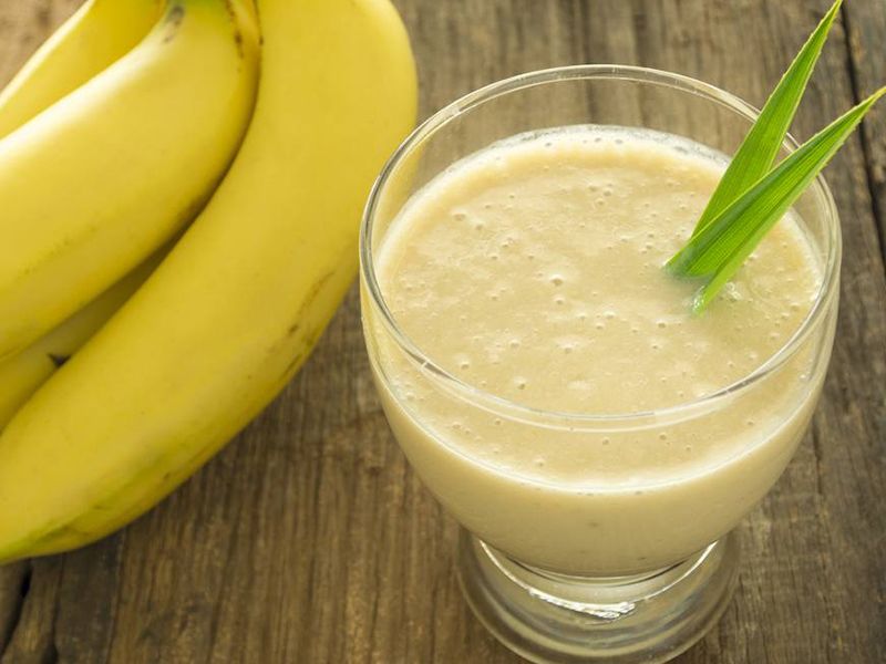 banana with milk juice