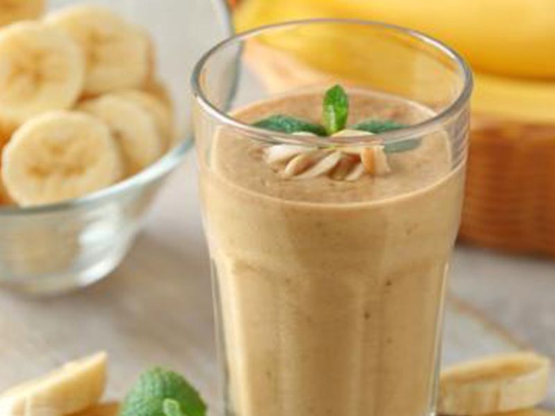 banana with milk juice
