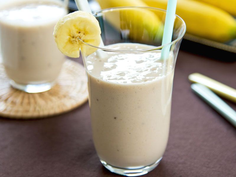 Banana With Milk Juice