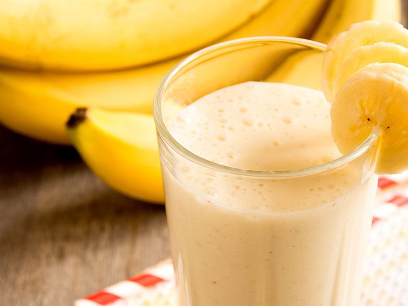 Banana With Milk Juice