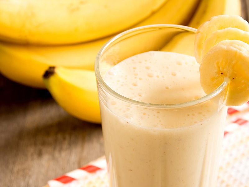 Banana With Milk Juice