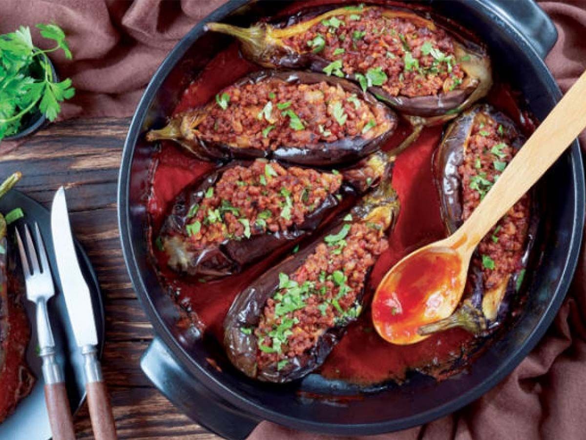 Marinated eggplant box