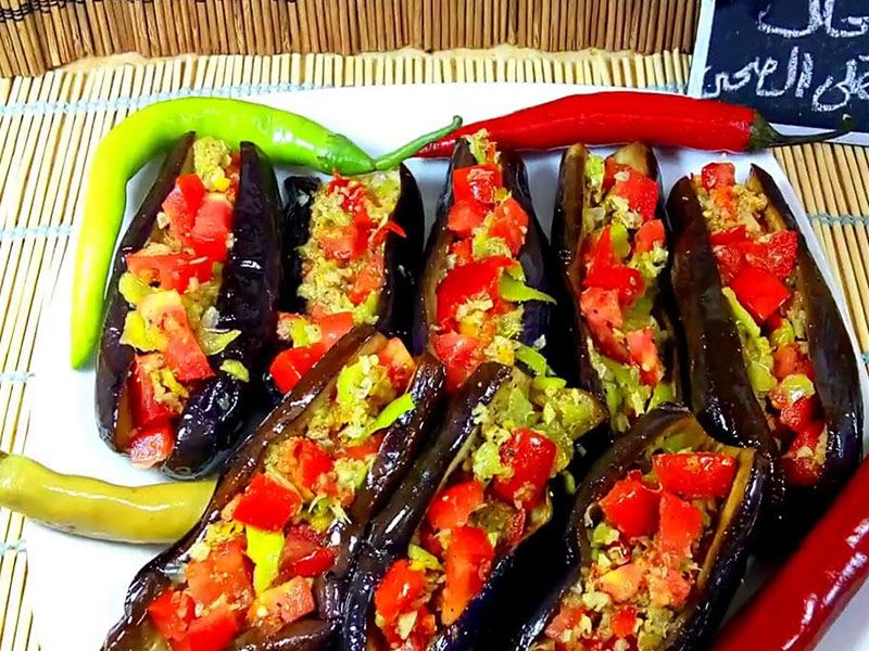 Pickled Eggplant With Fried Pepper