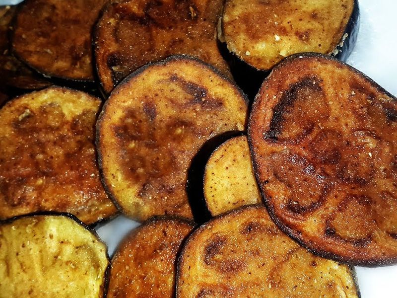 Fried Eggplant Sandwich