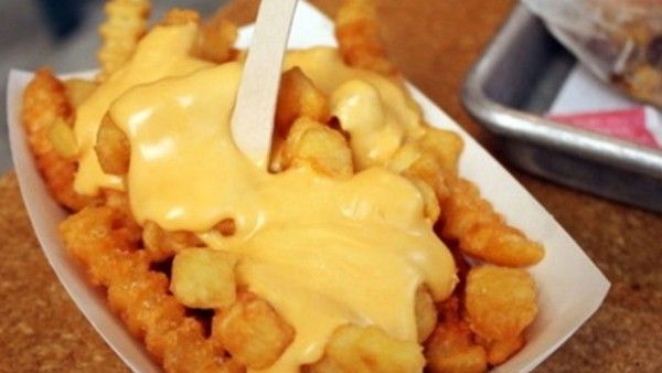 French Fries With Cheese Sauce Box