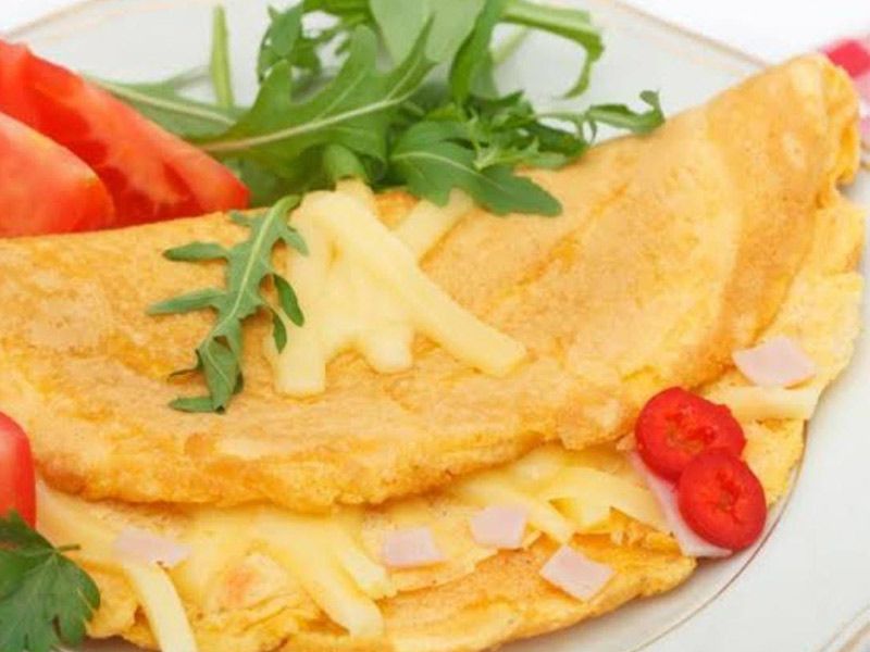 Omelette With Roumi Cheese Sandwich