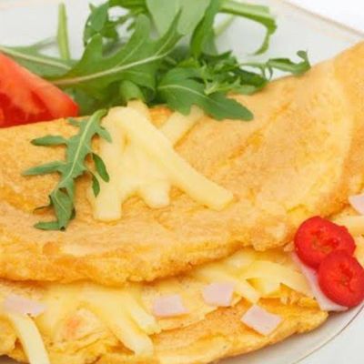 Omelette With Roumi Cheese Sandwich