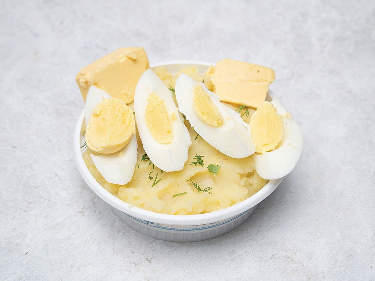 Boiled egg puree box