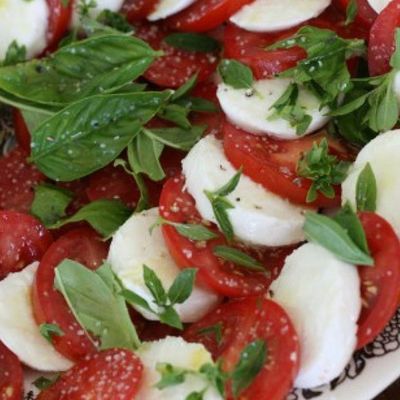 Cheese box with tomatoes