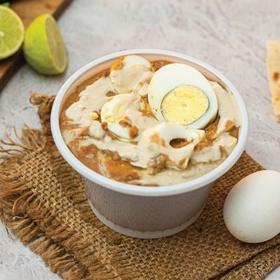 A box of foul and eggs