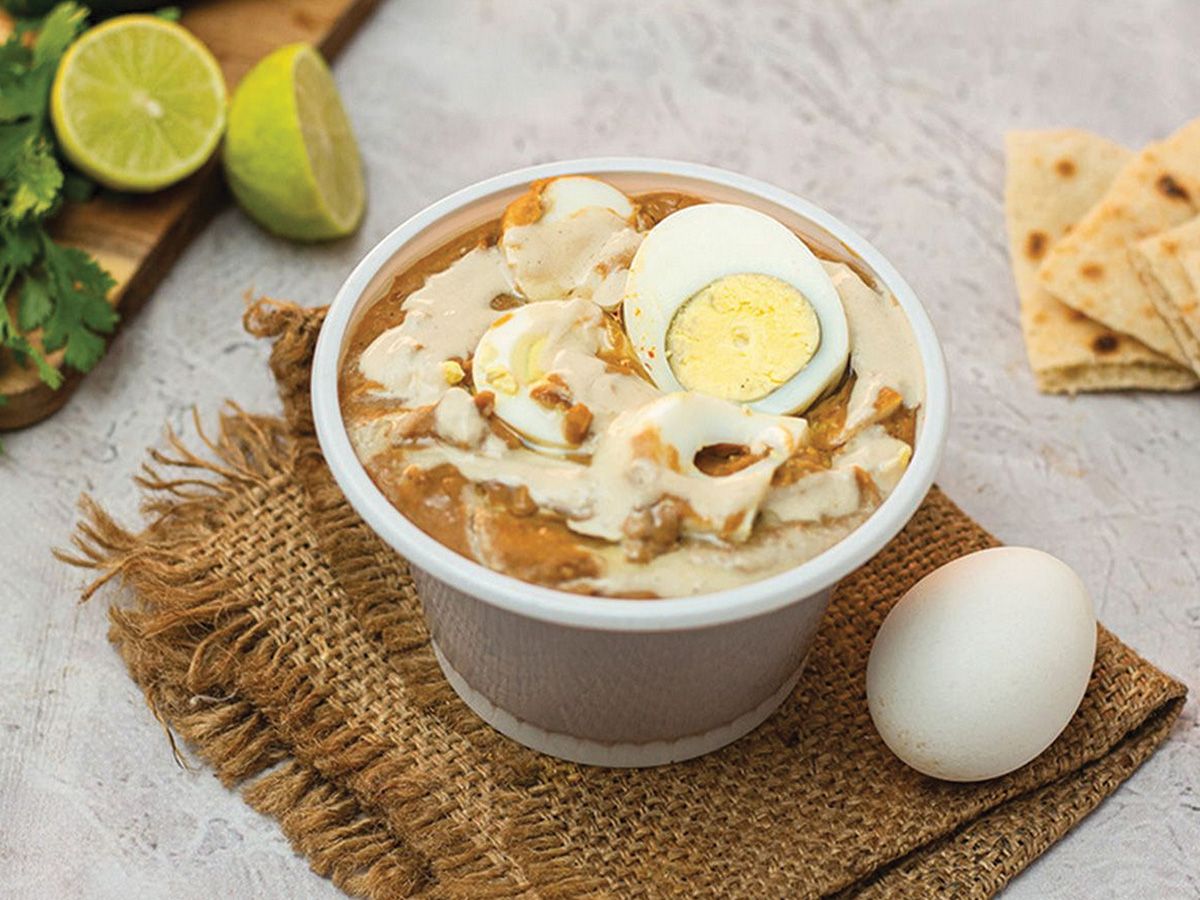 box of boiled eggs foul