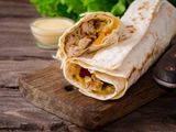Chicken fajita wrap sandwich