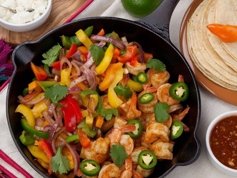 Shrimp Fajita Platter