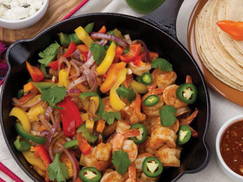 Shrimp Fajita Dish