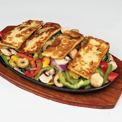 Grilled Halloumi Fajita Plate