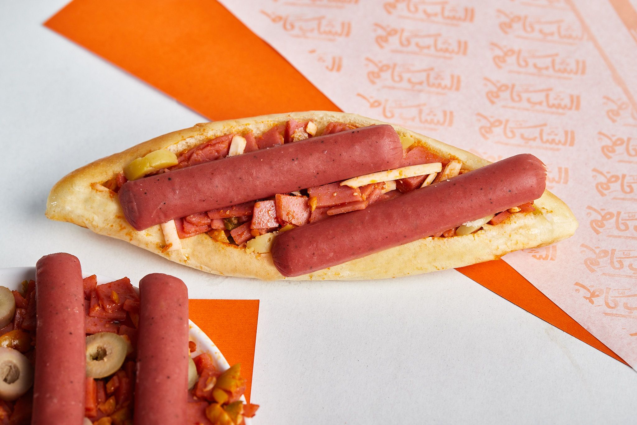 Fajita hot dog