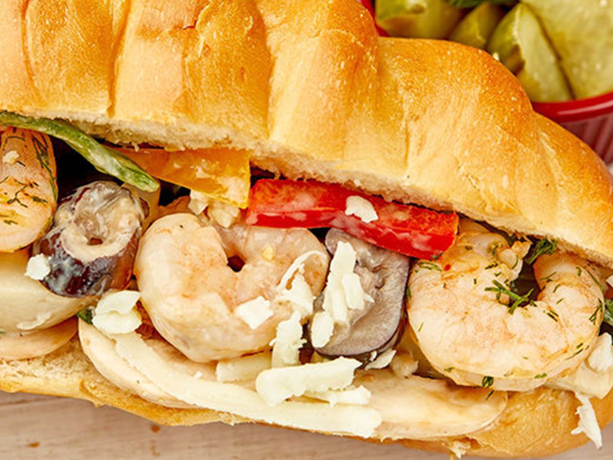 Seafood Fajita Sandwich