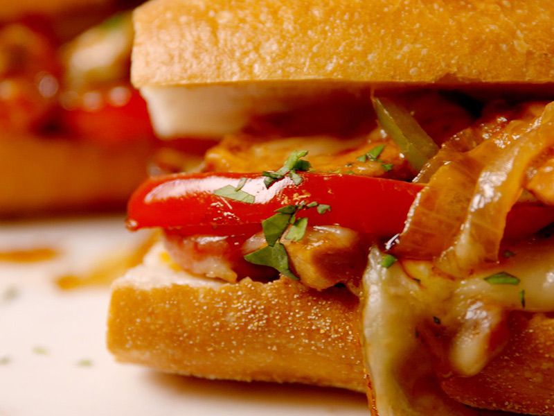 Fajita Sandwich With Cheese