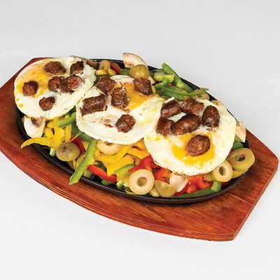 Sausage Fajita Sunny Side Up Plate