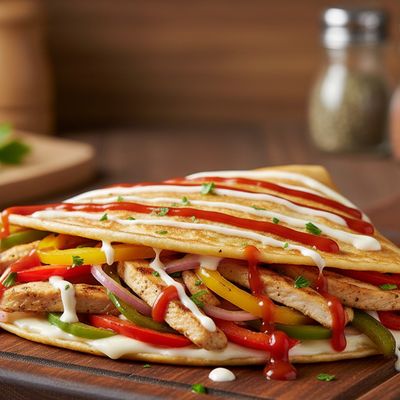 Chicken Fajita Crepe