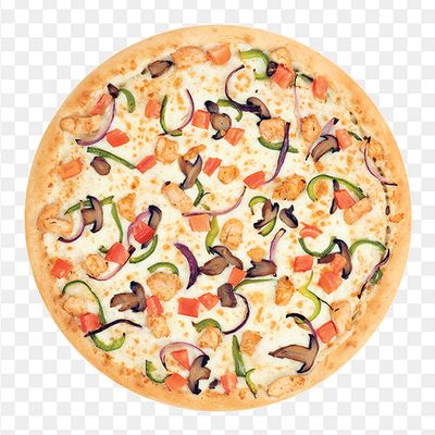 بيتزا دجاج فاهيتا ومشروم