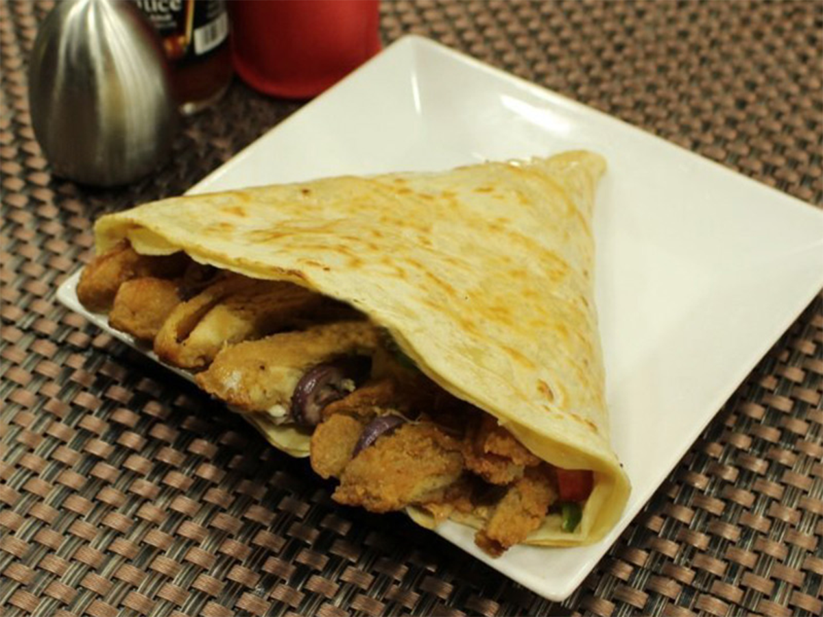 Fajita Chicken And Nuggets Crepe