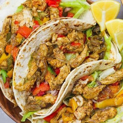 Fajita mix chicken And meat Sandwich
