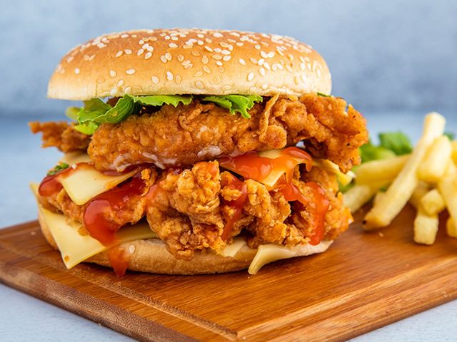 Fire Chicken Burger