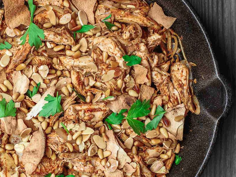 Chicken Shawerma Fatteh