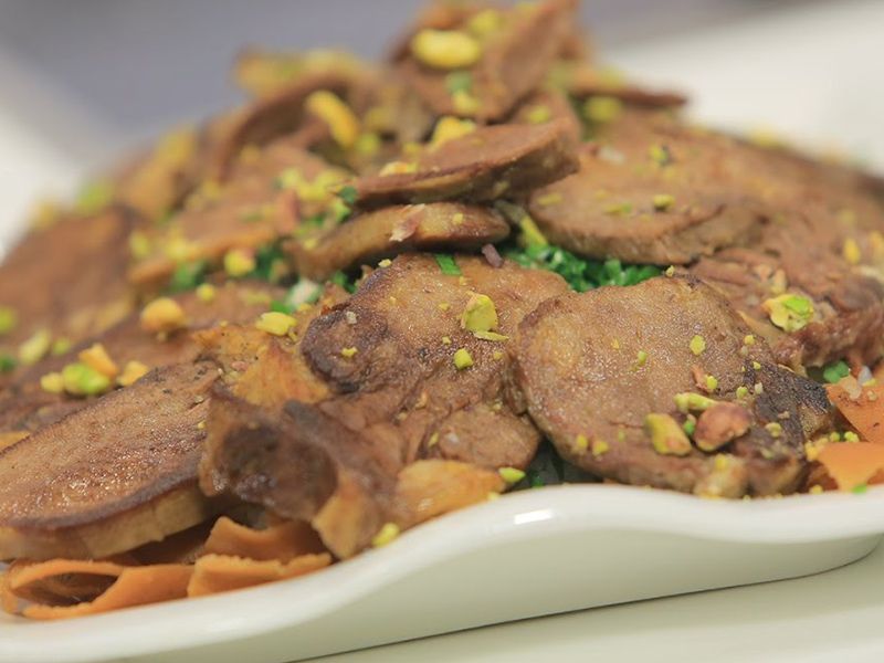 Tongue Fatteh Platter