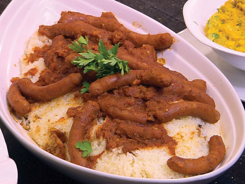 Oriental Sausage Fatteh