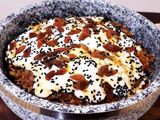 Dates Fatteh With Qeshta And Honey