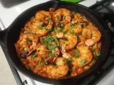 Shrimp fattah with vinegar and garlic