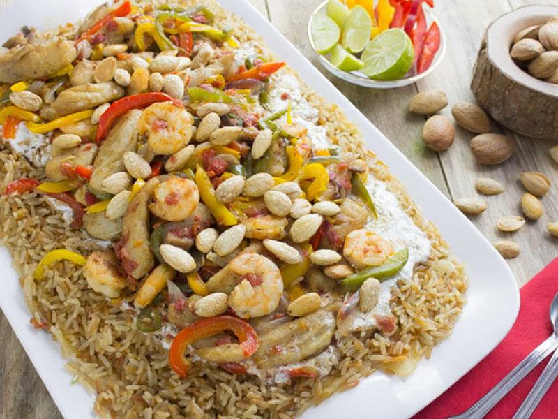 Mixed Seafood Fattah