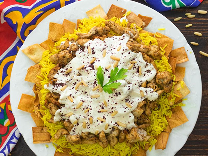 Meat Shawerma Fatteh