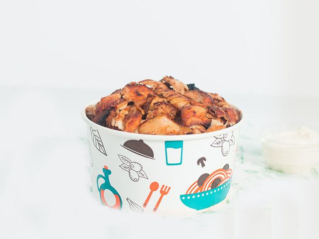 Order Chicken Shawerma Fatteh And Get Garlic Dip And Pepsi Can Free