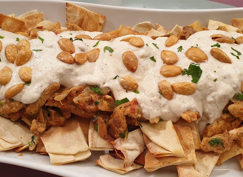 Chicken Shawerma Fatteh