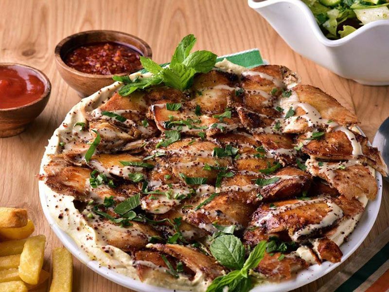 Chicken Shawerma Fatteh