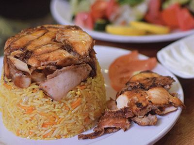 Charcoal Chicken Shawerma Fatteh Meal