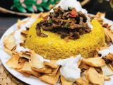 Meat shawarma fatteh