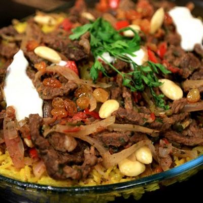 Meat shawarma fattah