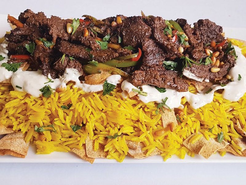Meat Shawerma Fatteh