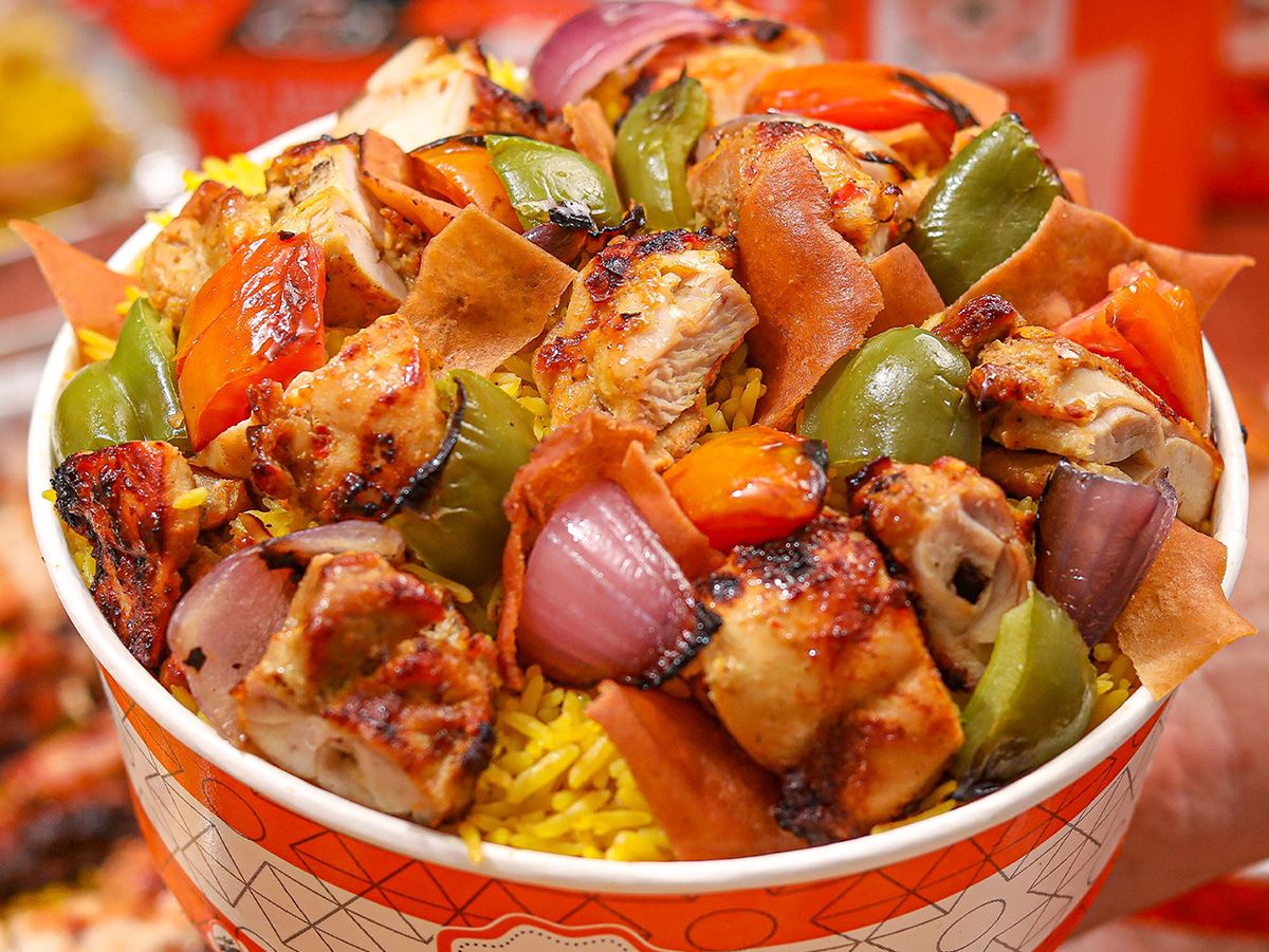 Shish tawook fattah