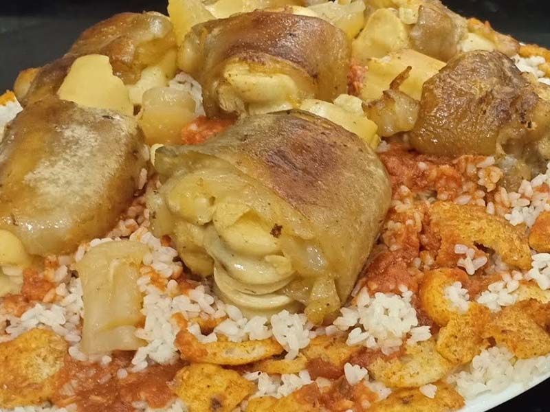 Fatteh Trotters With Vinegar And Garlic