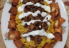 Oven Baked Syrian Meat Fatteh